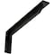 Ekena Millwork Embrey Steel Bracket, Powder Coated Black 2"W x 20"D x 6 1/2"H BKTM02X20X06EBPBL - alternate 1
